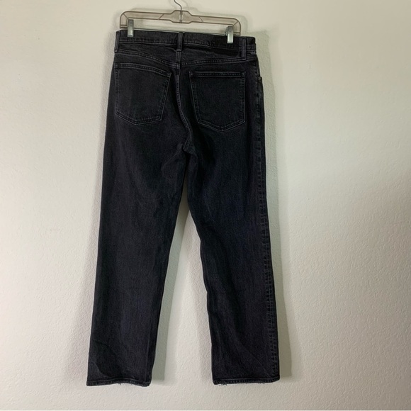 Abercrombie & fitch womens charcoal the 90s baggy low rise button fly jeans 10 - Picture 7 of 10